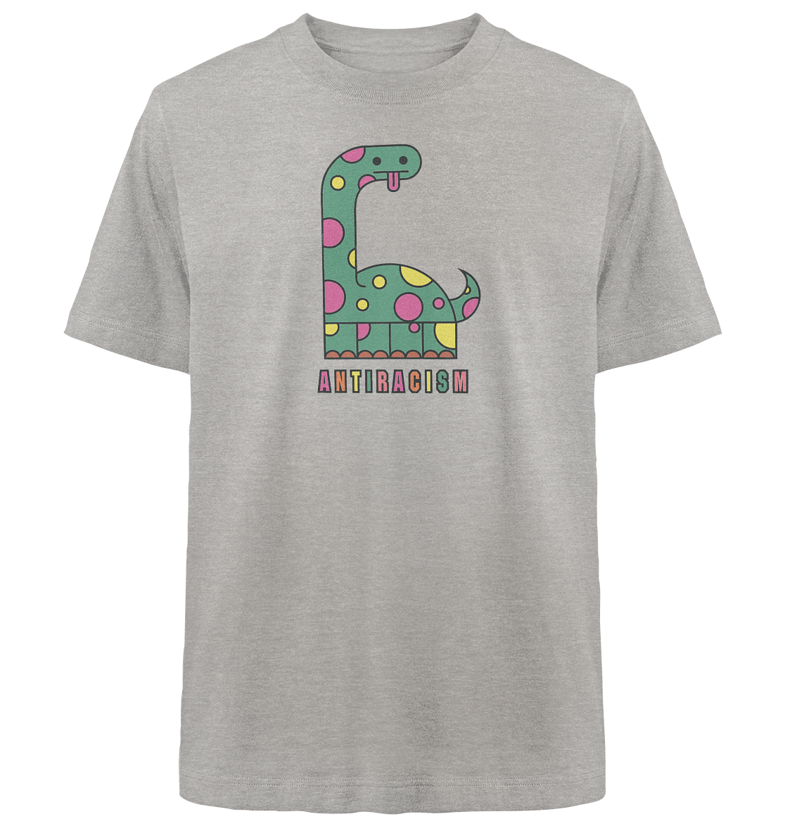 Anti Racism Dino - Heavy Oversized Shirt - Equal Rebels