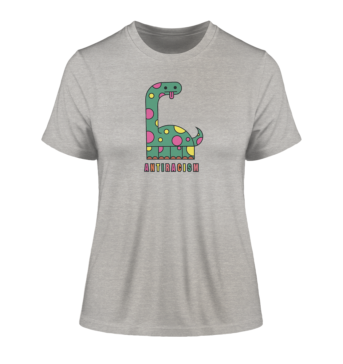 Anti Racism Dino - Ladies Organic Shirt - Equal Rebels
