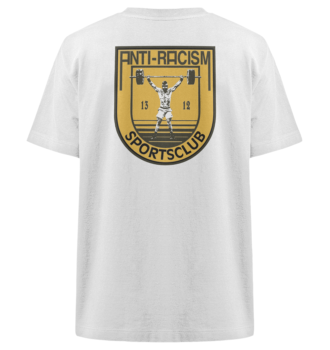 Anti Racism Sportsclub (Backprint) - Heavy Oversized Shirt - Equal Rebels