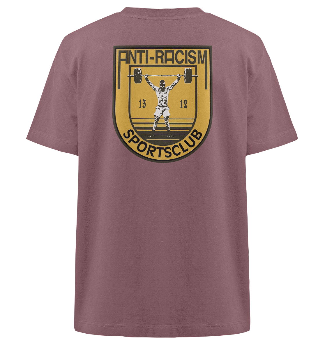 Anti Racism Sportsclub (Backprint) - Heavy Oversized Shirt - Equal Rebels