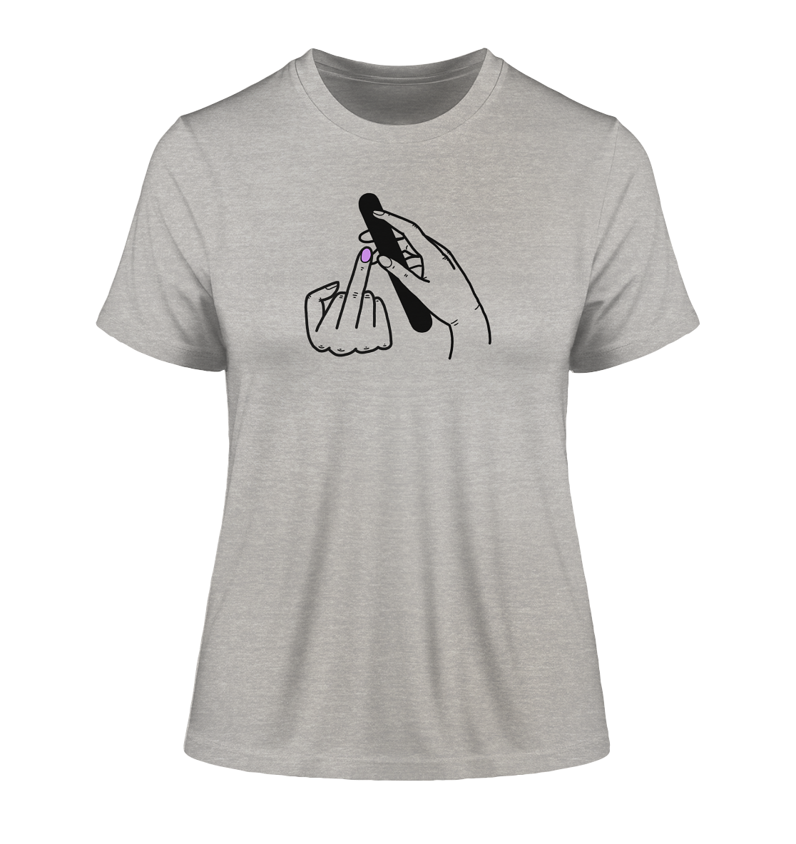 Feminism Finger - Ladies Organic Shirt - Equal Rebels