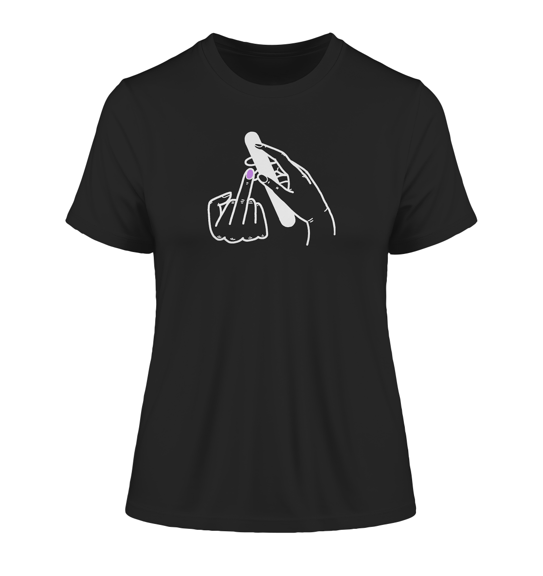 Feminism Finger - Ladies Organic Shirt - Equal Rebels
