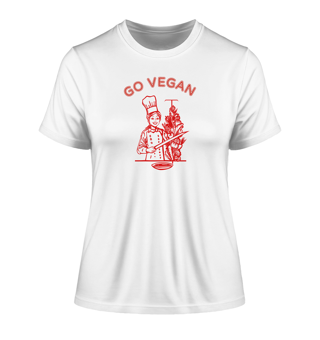 GO VEGAN - Ladies Organic Shirt - Equal Rebels