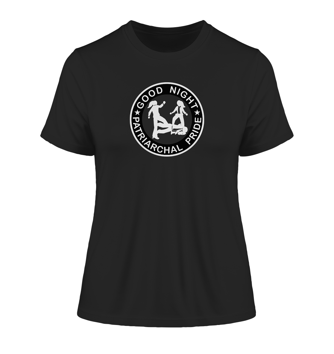 Good Night Patriachal Pride - Fitted Ladies Organic Shirt - Equal Rebels