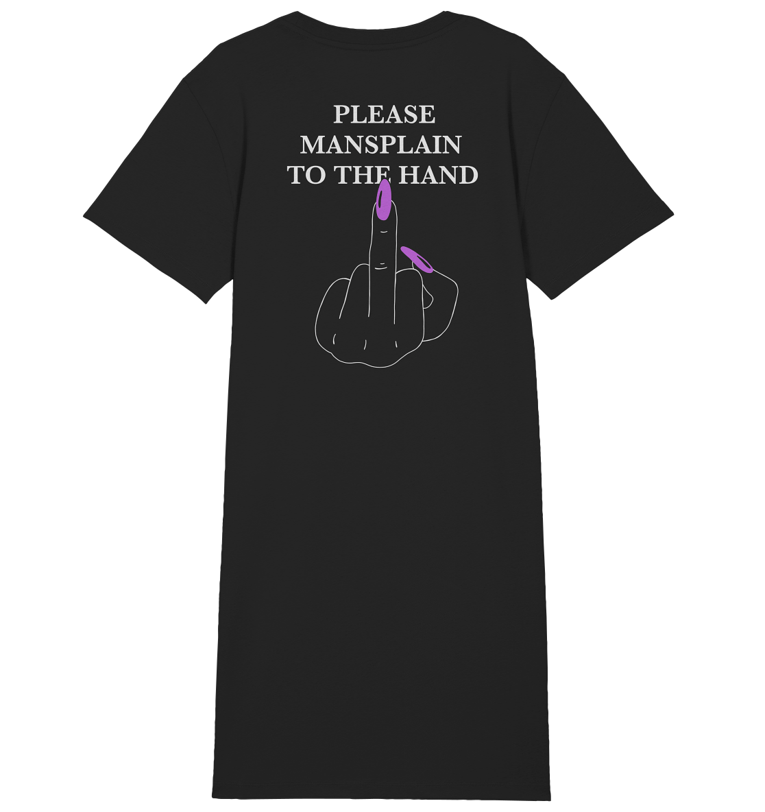 Mansplain To The Hand (Backprint) - Organic Shirt Dress - Equal Rebels
