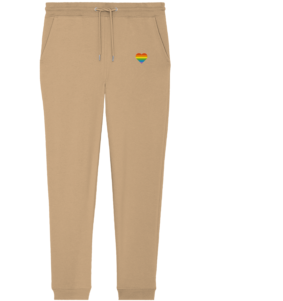 Regenbogenherz Pride LGBTQIA+ - Organic Jogger Pants (Stick) - Equal Rebels