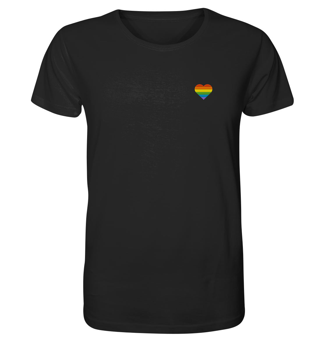 Regenbogenherz Pride LGBTQIA+ - Organic Unisex Shirt (Stick) - Equal Rebels