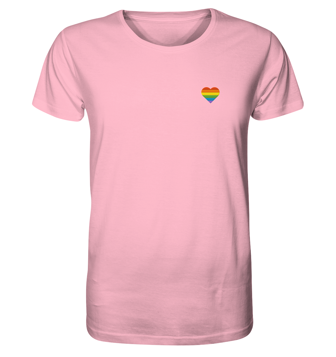 Regenbogenherz Pride LGBTQIA+ - Organic Unisex Shirt (Stick) - Equal Rebels