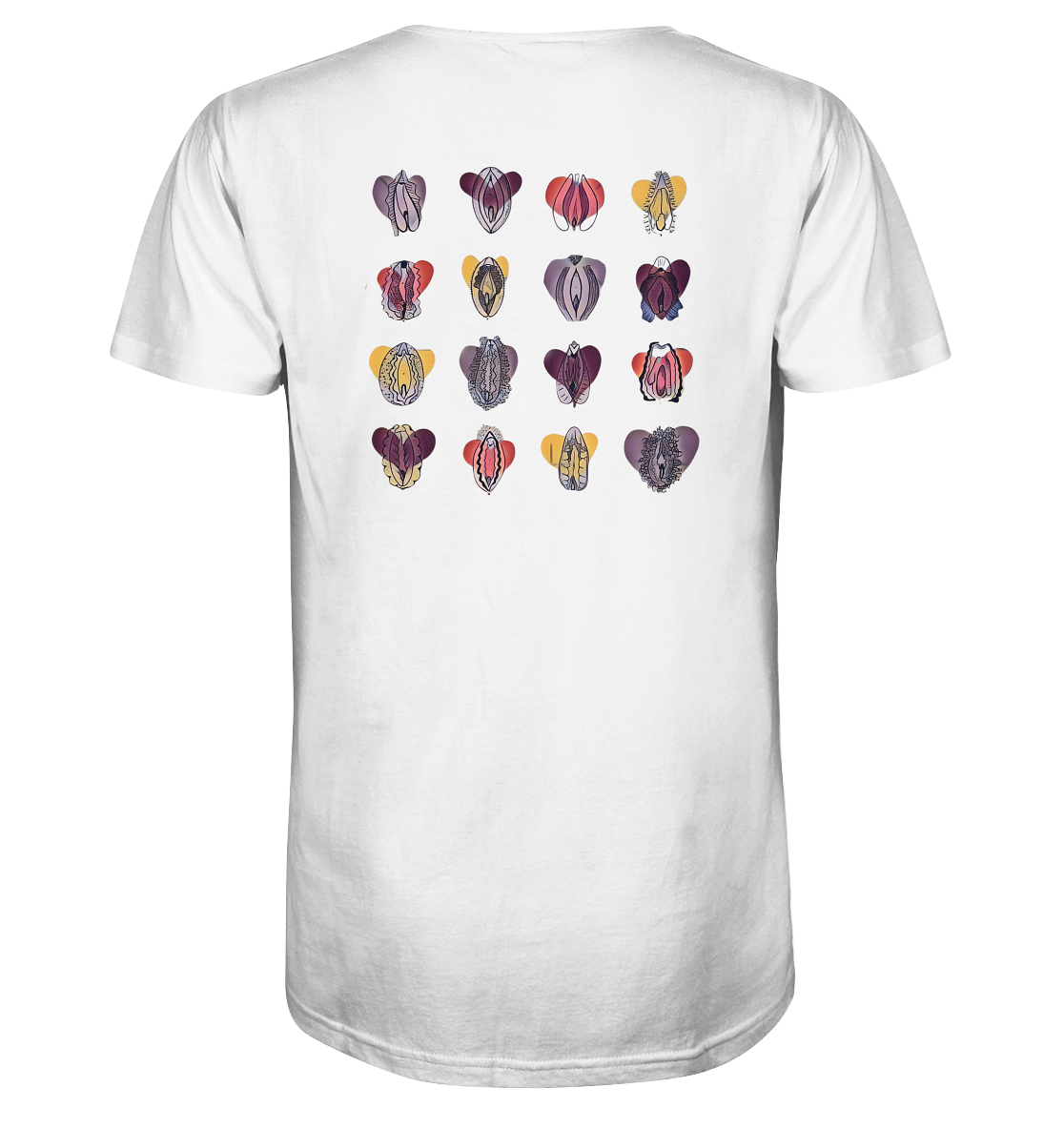 Vulva Collection (Backprint) - Organic Unisex Shirt - Equal Rebels