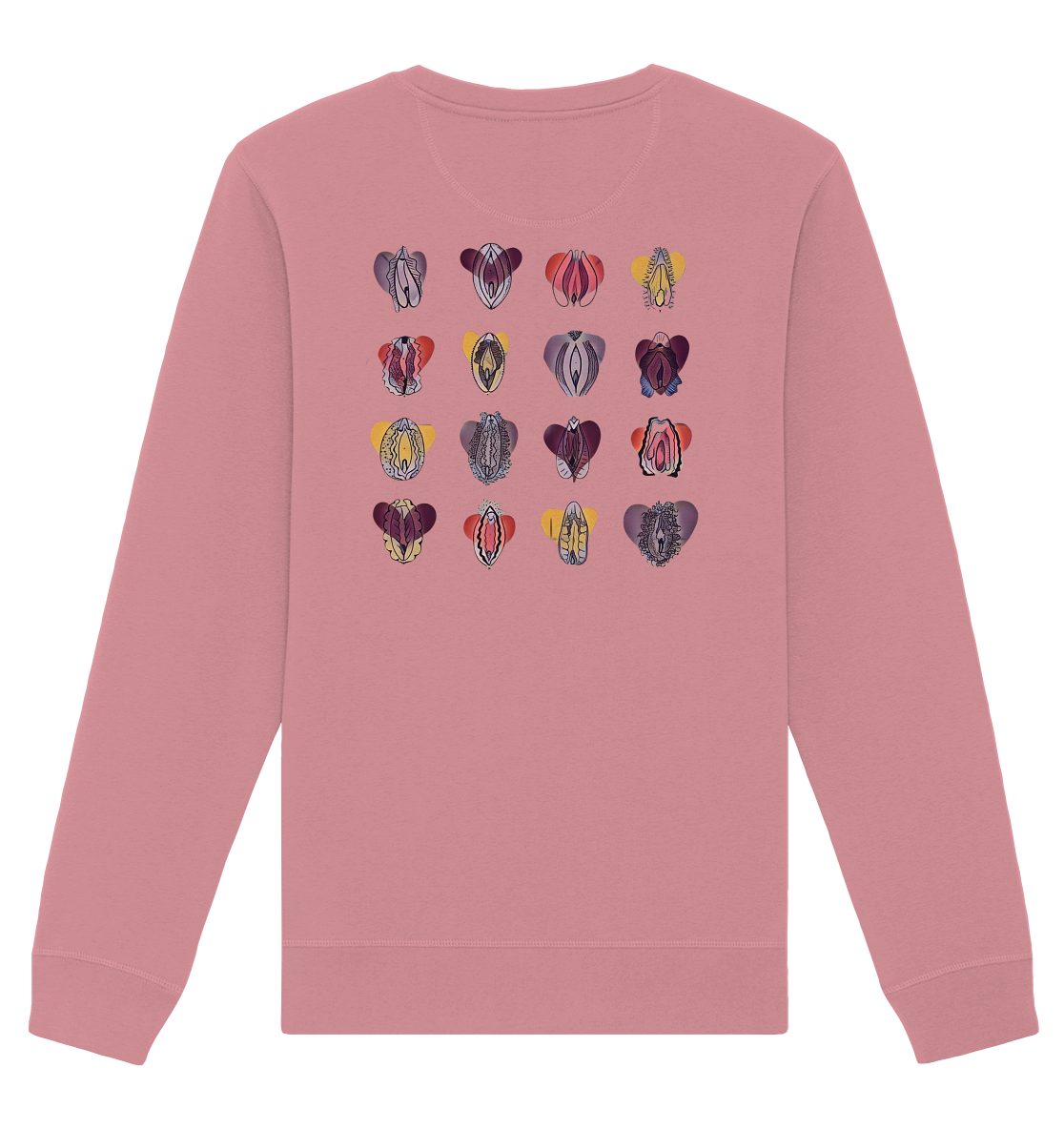 Vulva Collection (Backprint) - Organic Unisex Sweatshirt - Equal Rebels