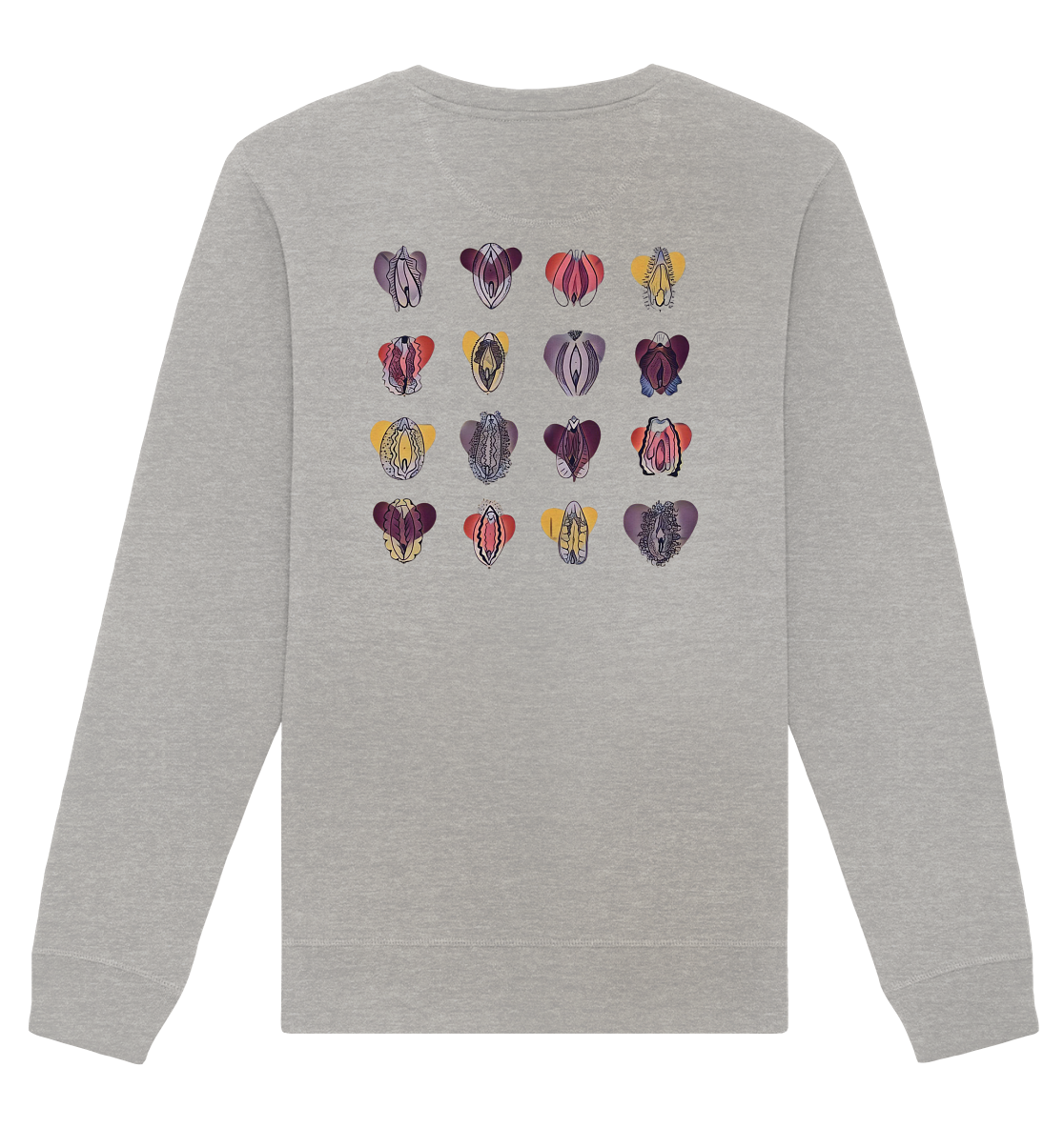 Vulva Collection (Backprint) - Organic Unisex Sweatshirt - Equal Rebels