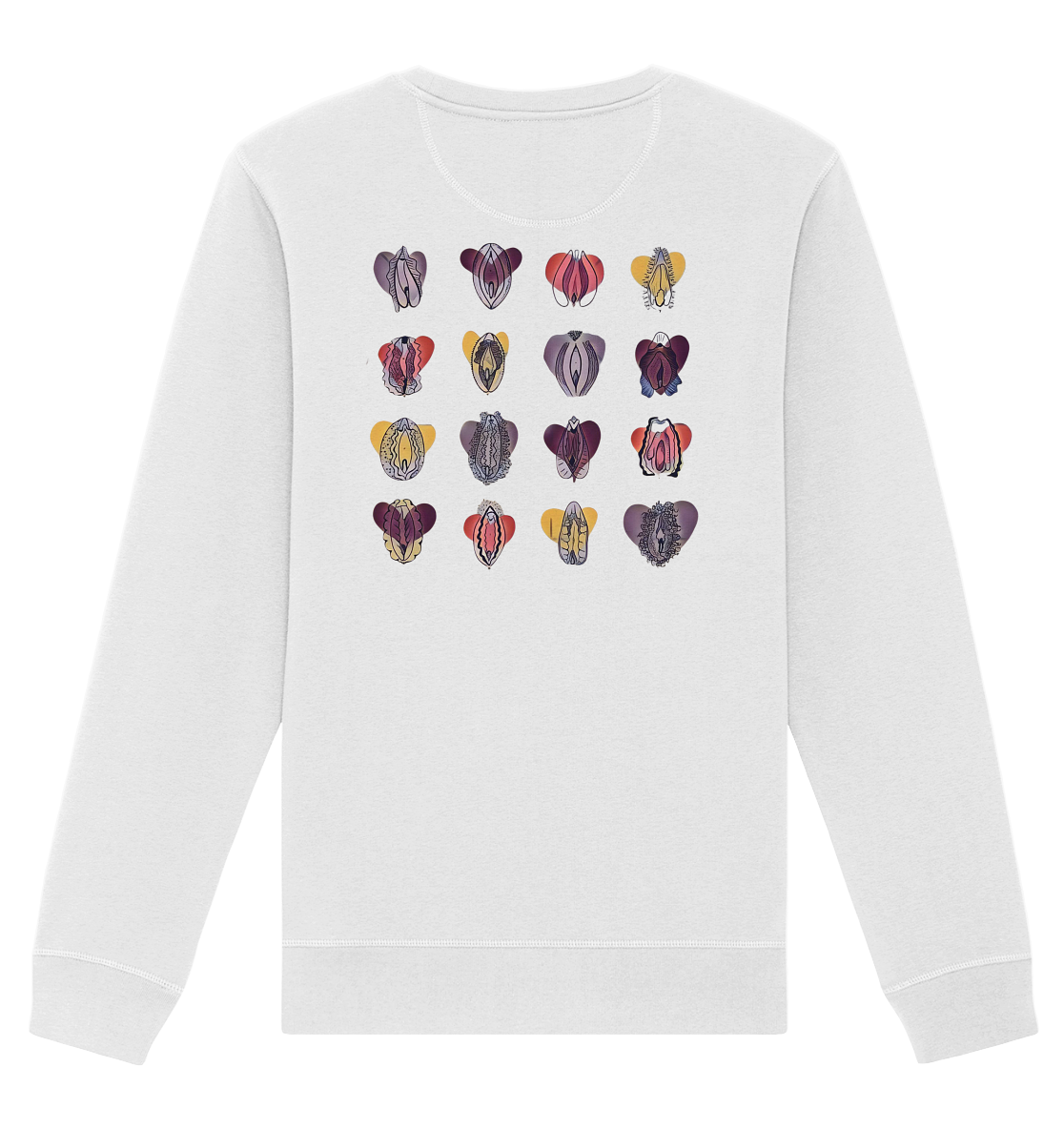 Vulva Collection (Backprint) - Organic Unisex Sweatshirt - Equal Rebels