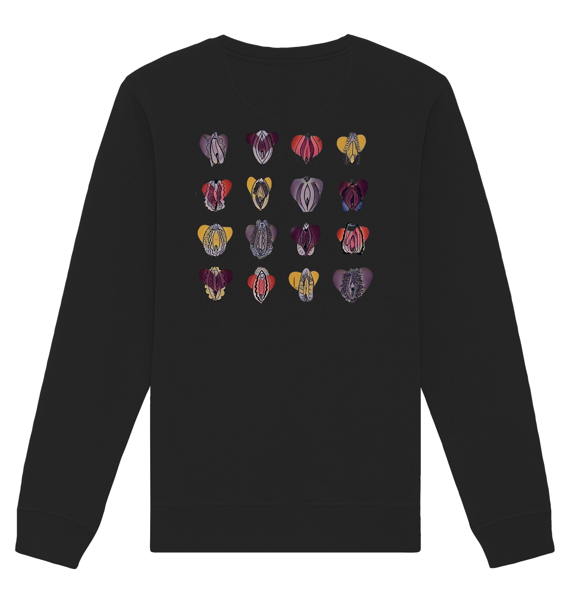 Vulva Collection (Backprint) - Organic Unisex Sweatshirt - Equal Rebels
