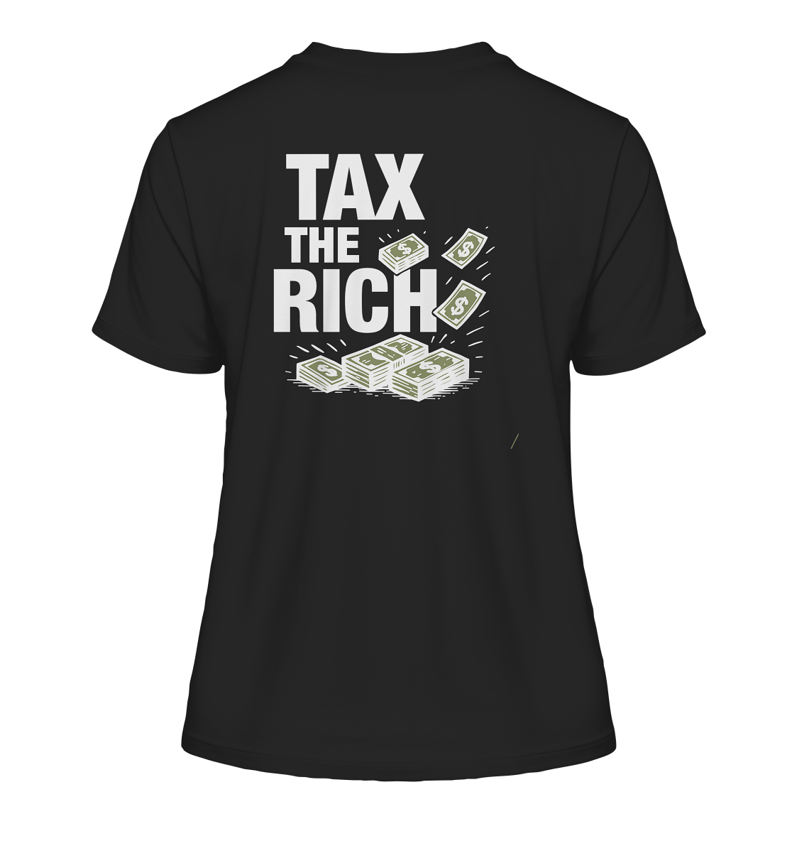 Tax The Rich Bills - Ladies Organic Shirt (Backprint)