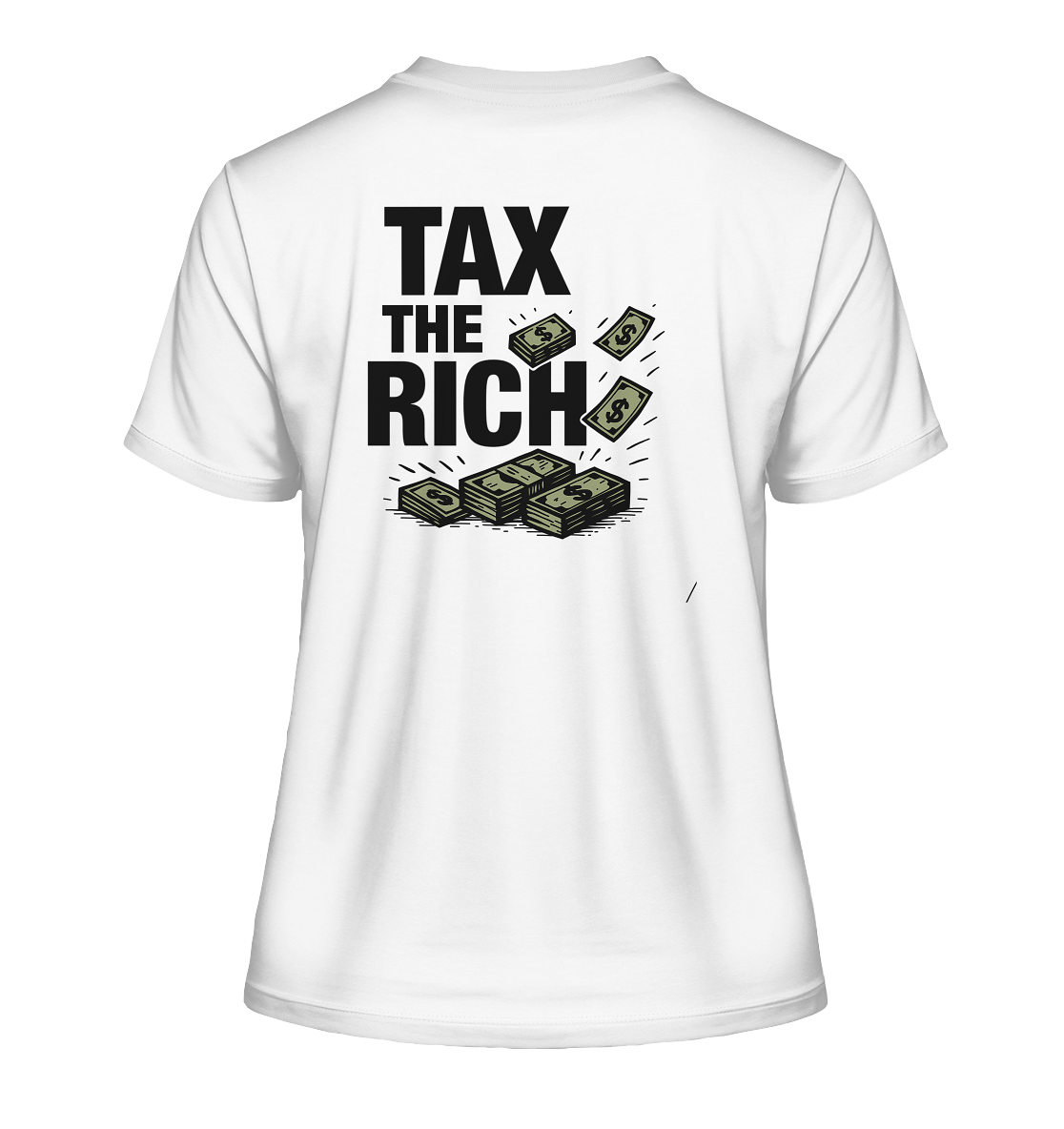 Tax The Rich Bills - Ladies Organic Shirt (Backprint)
