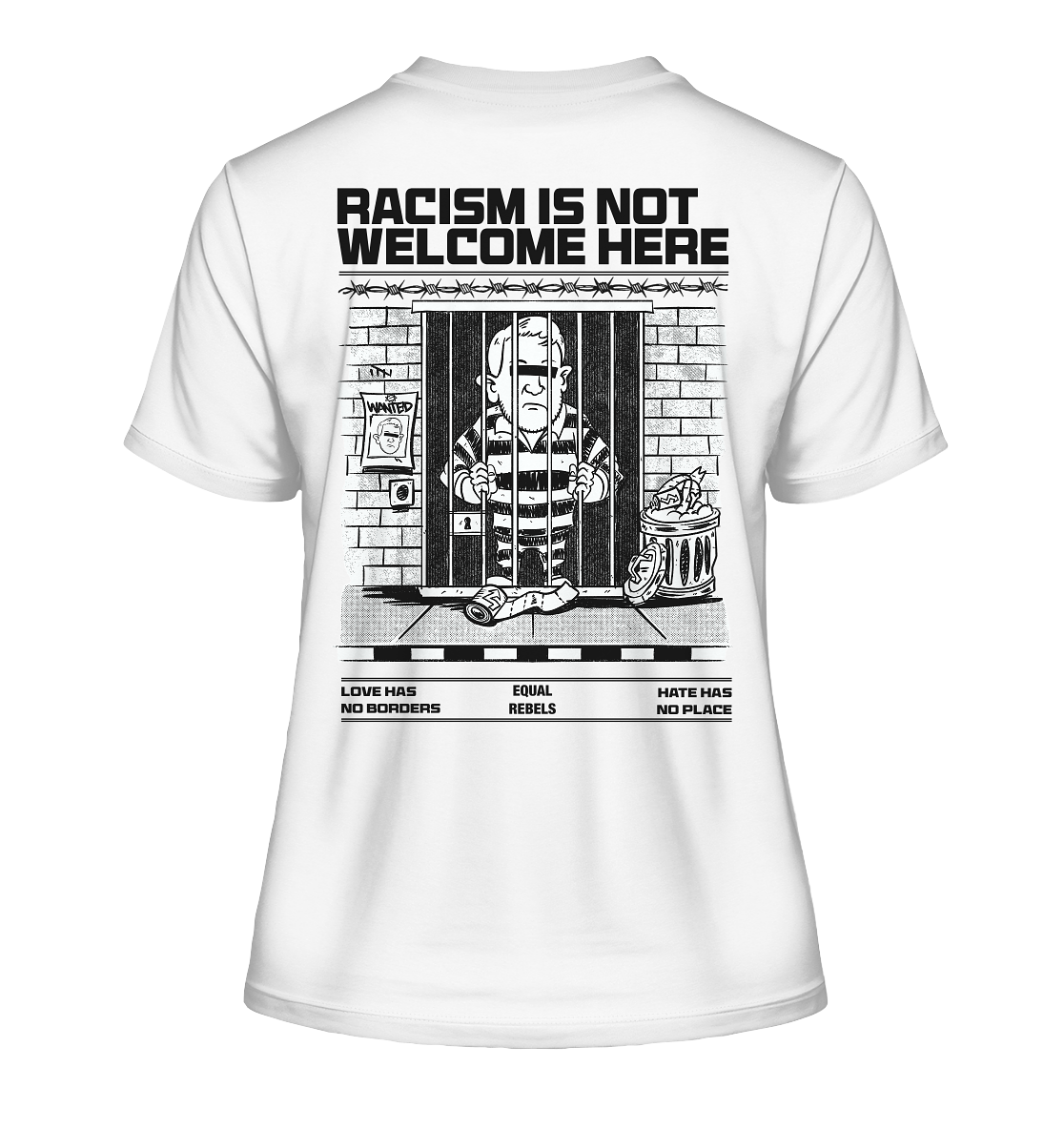 Anti AfD Prison (Backprint) - Ladies Organic Shirt