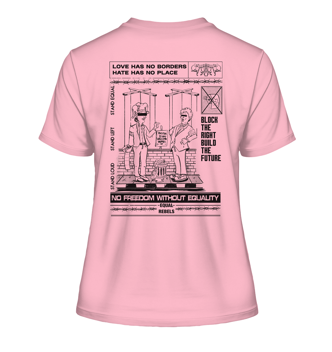 Anti AfD Brutalism (Backprint) - Ladies Organic Shirt