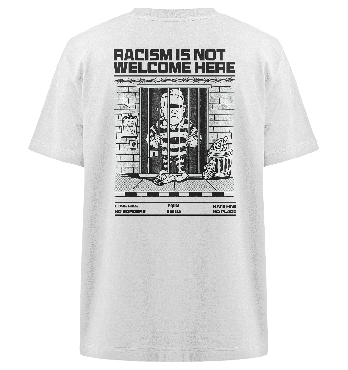 Anti AfD Knast (Backprint) - Heavy Oversized Shirt
