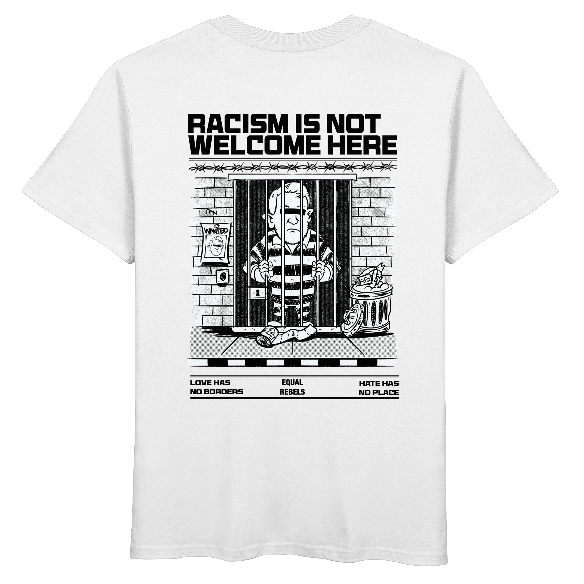 Anti AfD Knast (Backprint) - Organic Unisex Shirt