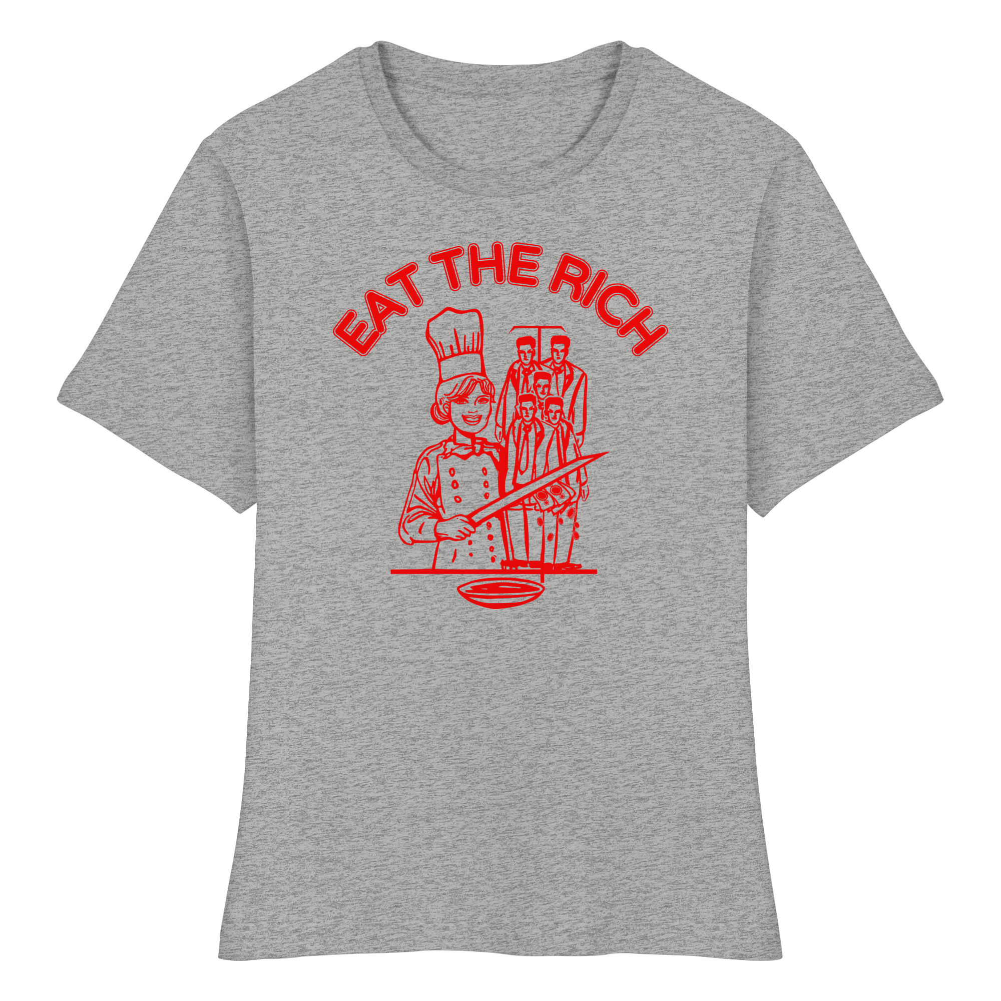 Eat The Rich Feminismus - Fitted Ladies Organic Shirt