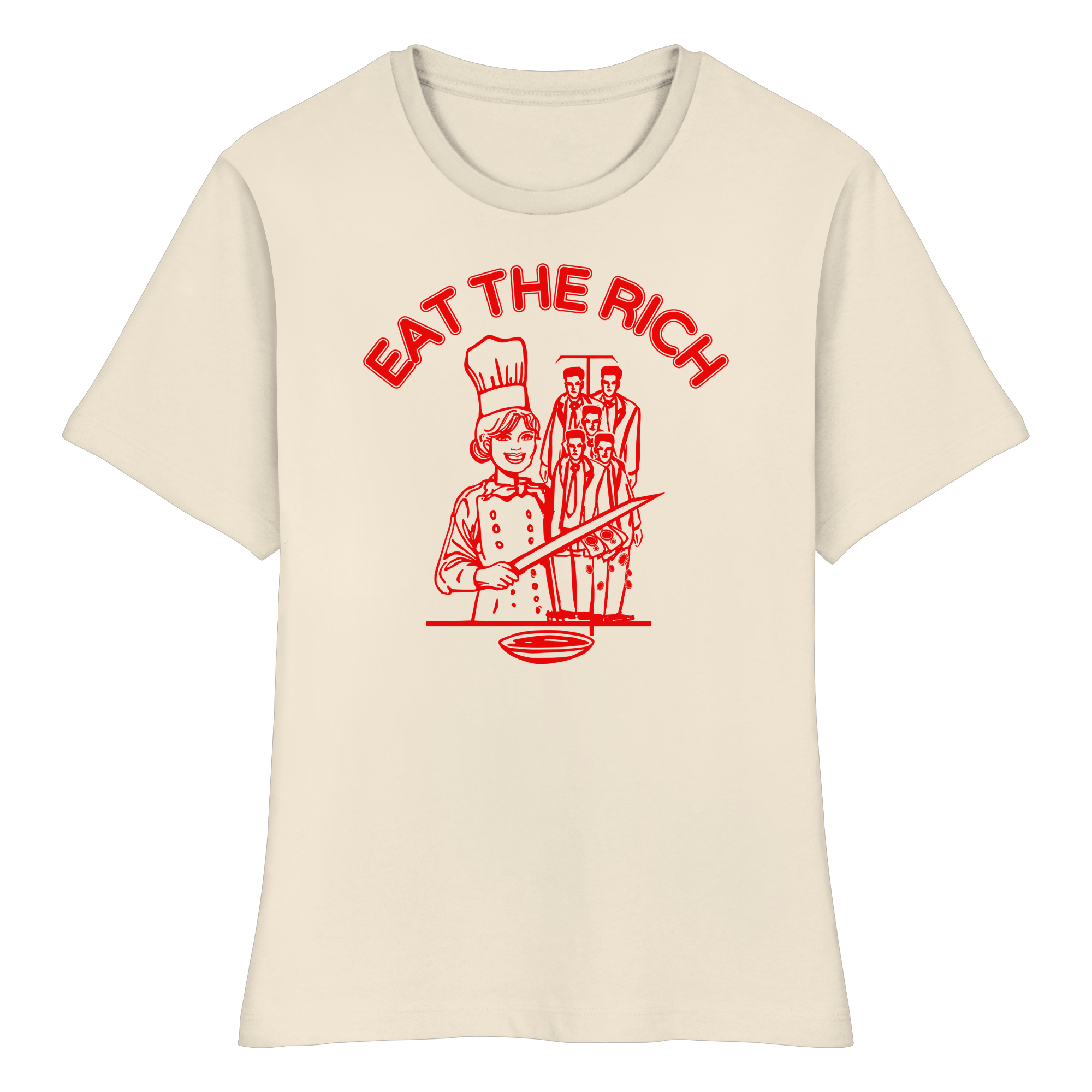 Eat The Rich Feminismus - Fitted Ladies Organic Shirt