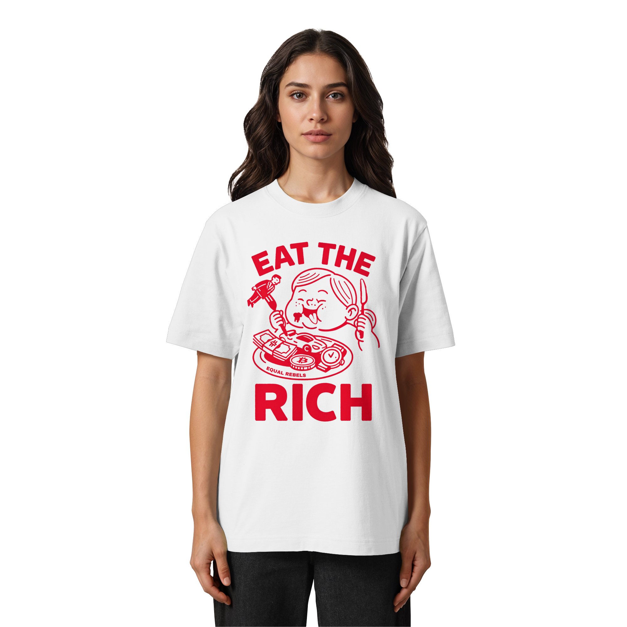 EAT THE RICH - Heavy Oversized Shirt