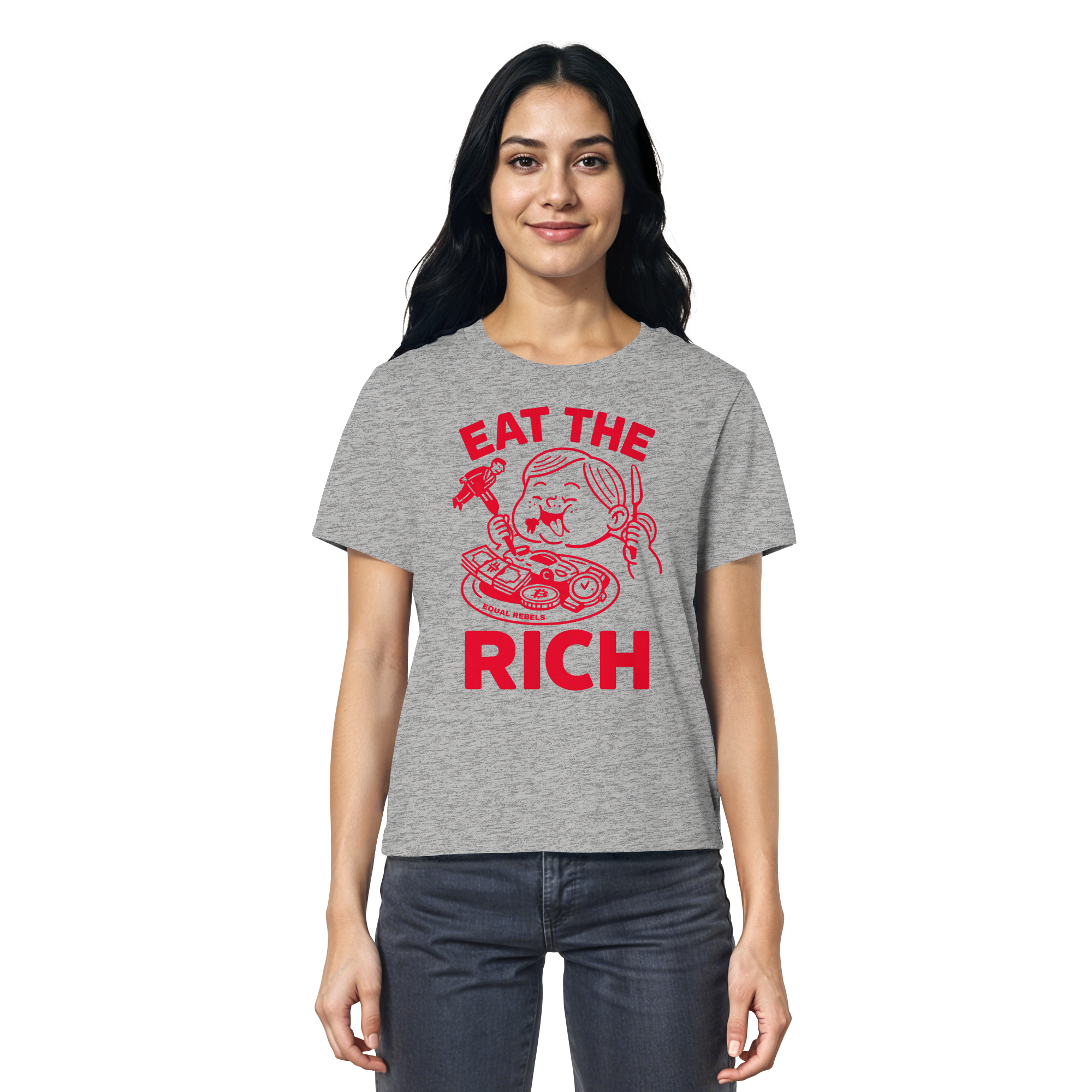 EAT THE RICH - Ladies Organic Shirt