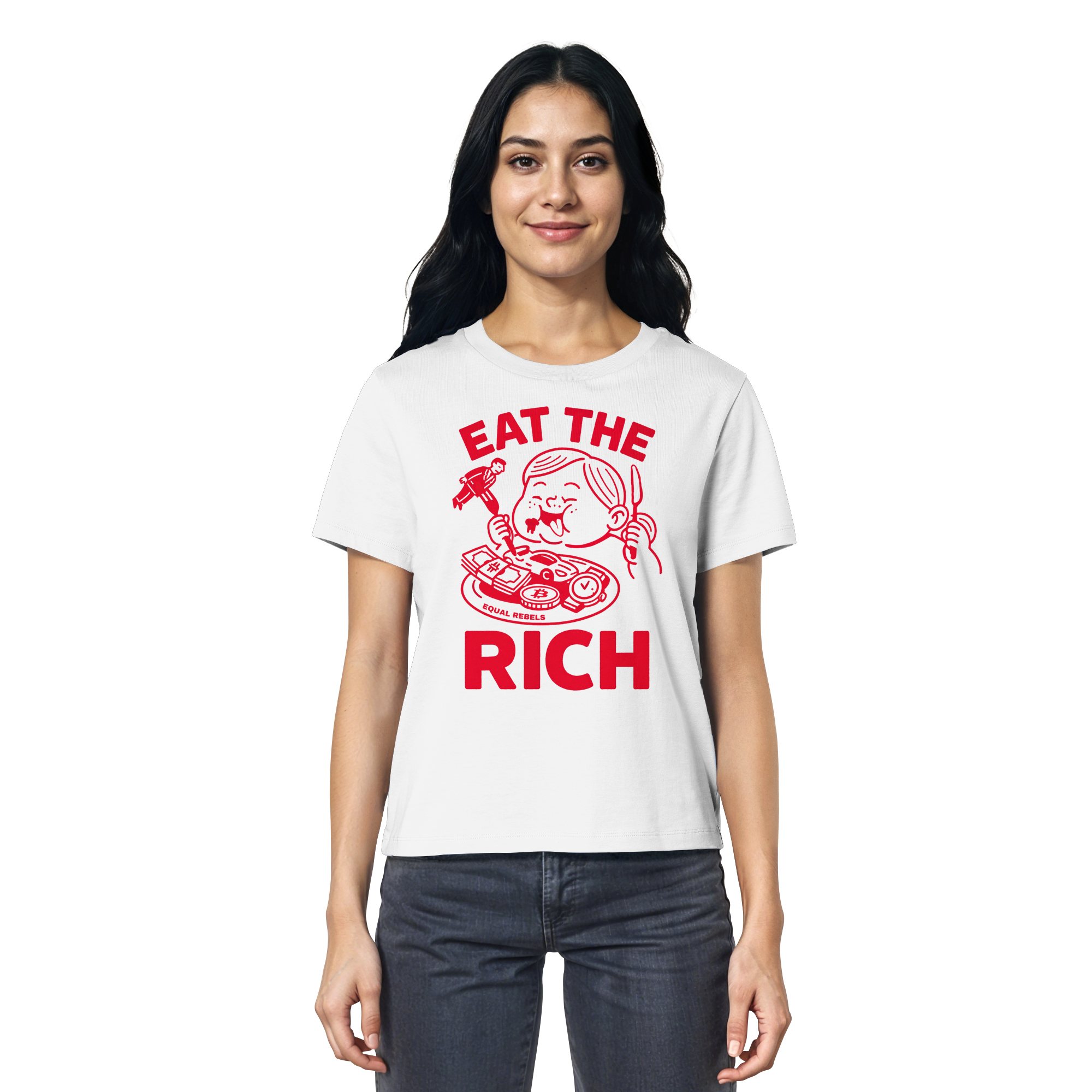 EAT THE RICH - Ladies Organic Shirt