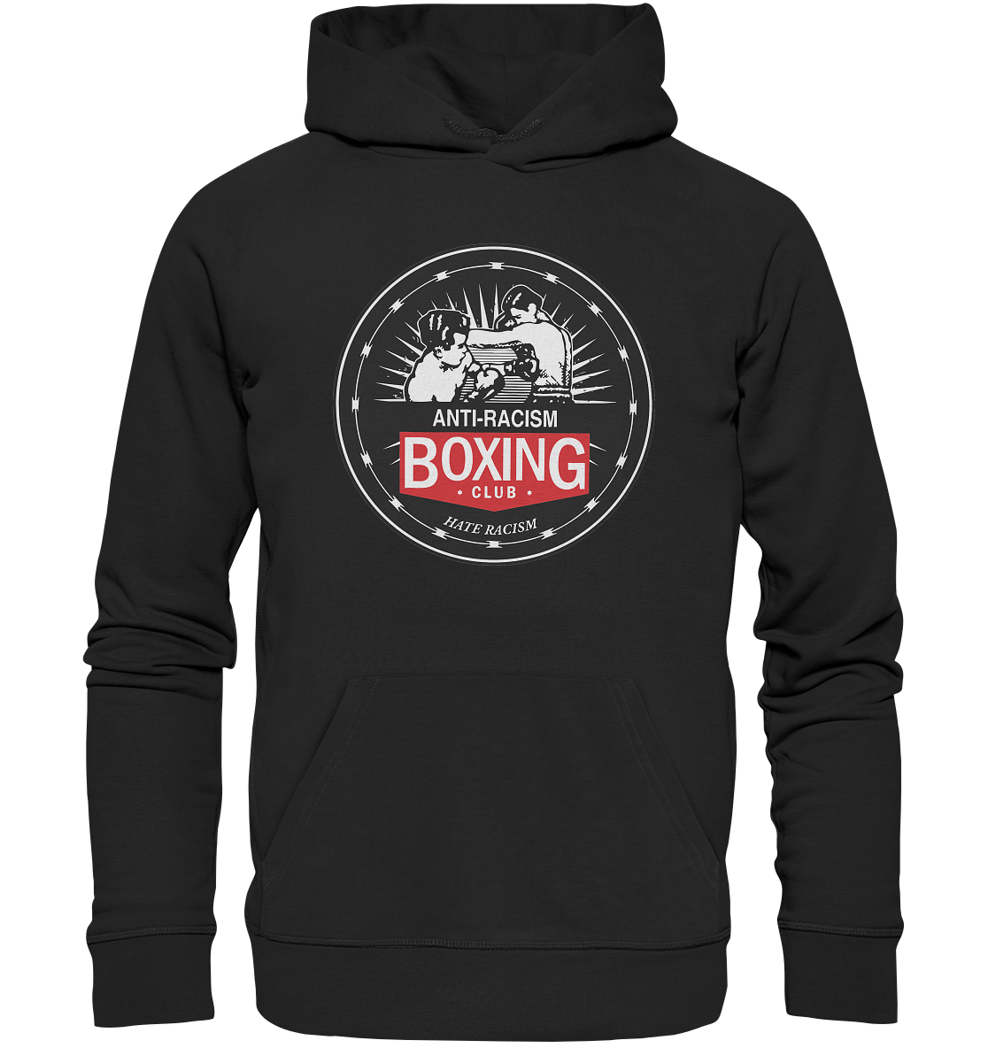 Anti-Racism Boxing-Club - Organic Unisex Hoodie - Equal Rebels