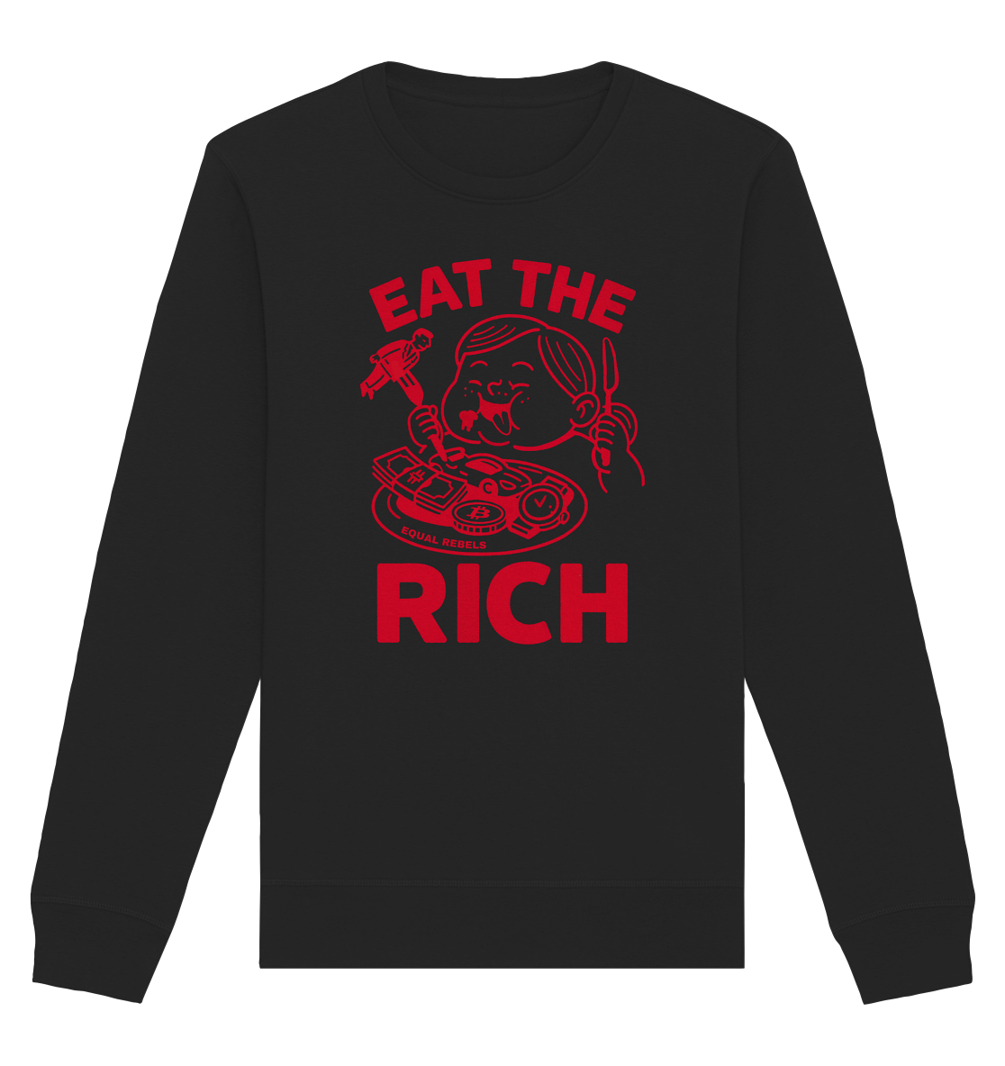 EAT THE RICH - Organic Basic Unisex Sweatshirt