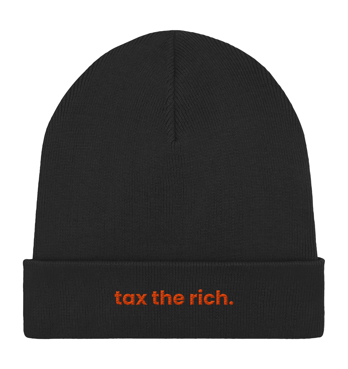 tax the rich. - Organic Rib Beanie - Equal Rebels