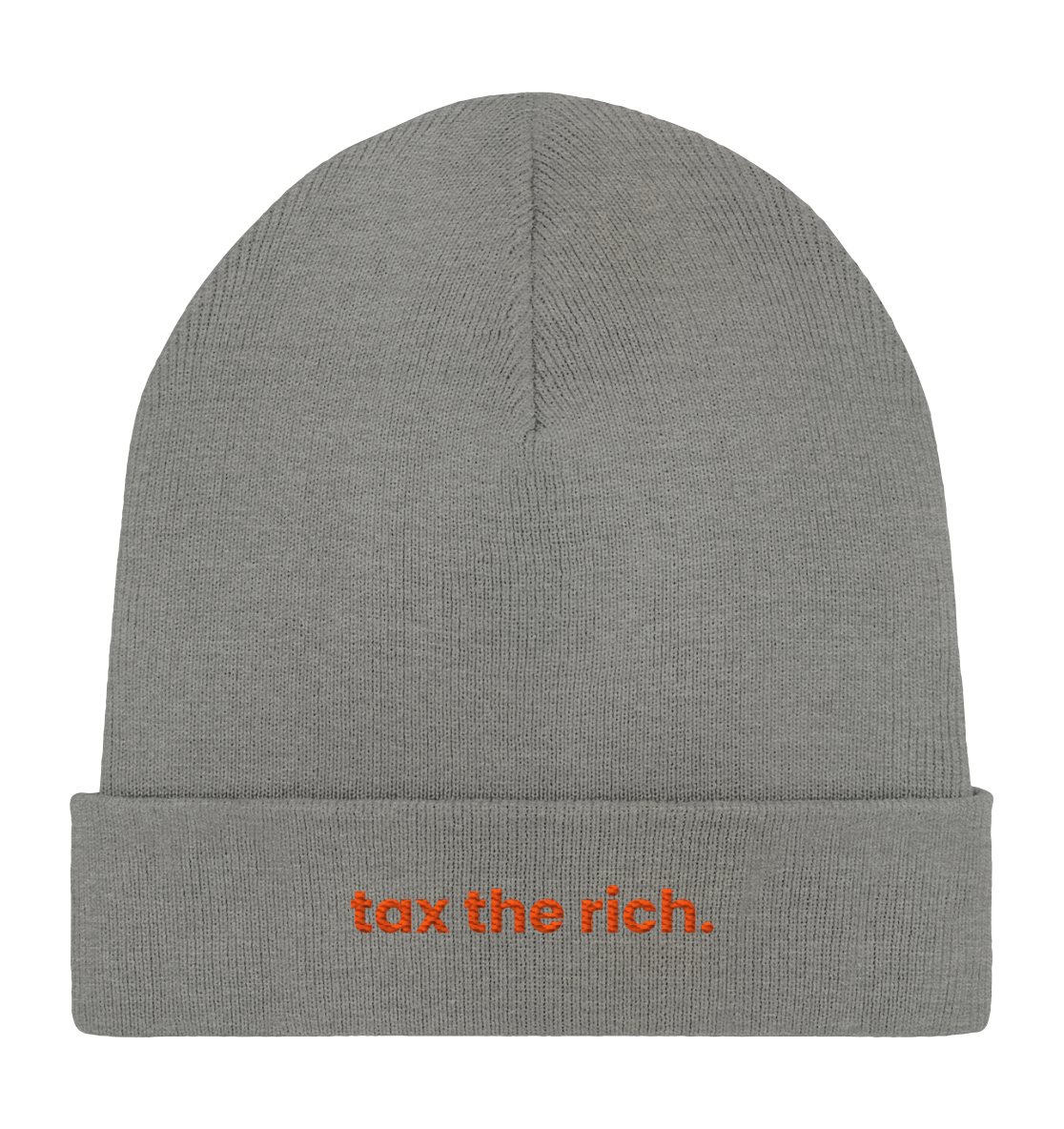 tax the rich. - Organic Rib Beanie - Equal Rebels