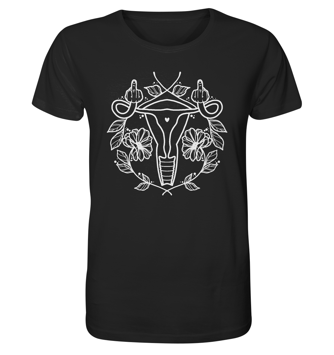 Mad Uterus Groß - Organic Unisex Shirt - Equal Rebels