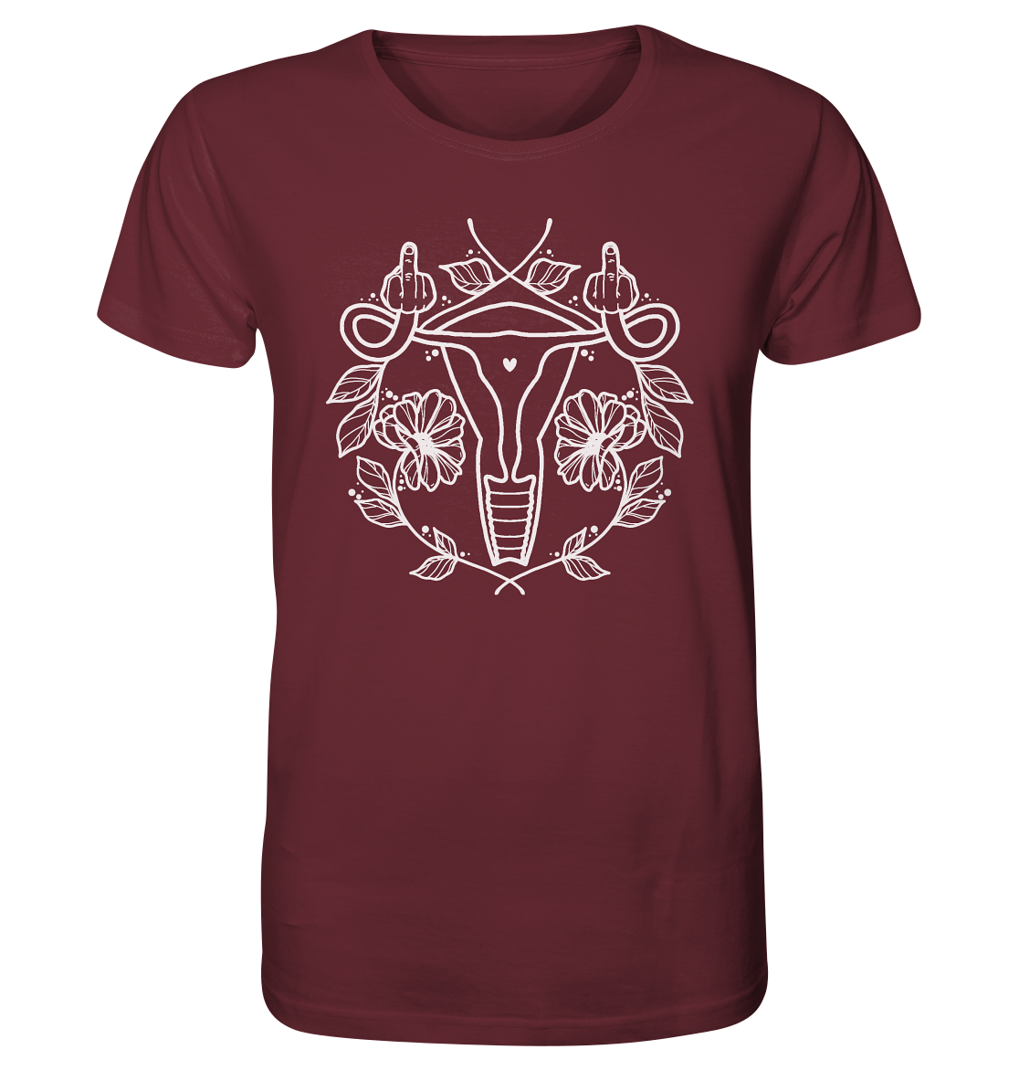 Mad Uterus Groß - Organic Unisex Shirt - Equal Rebels