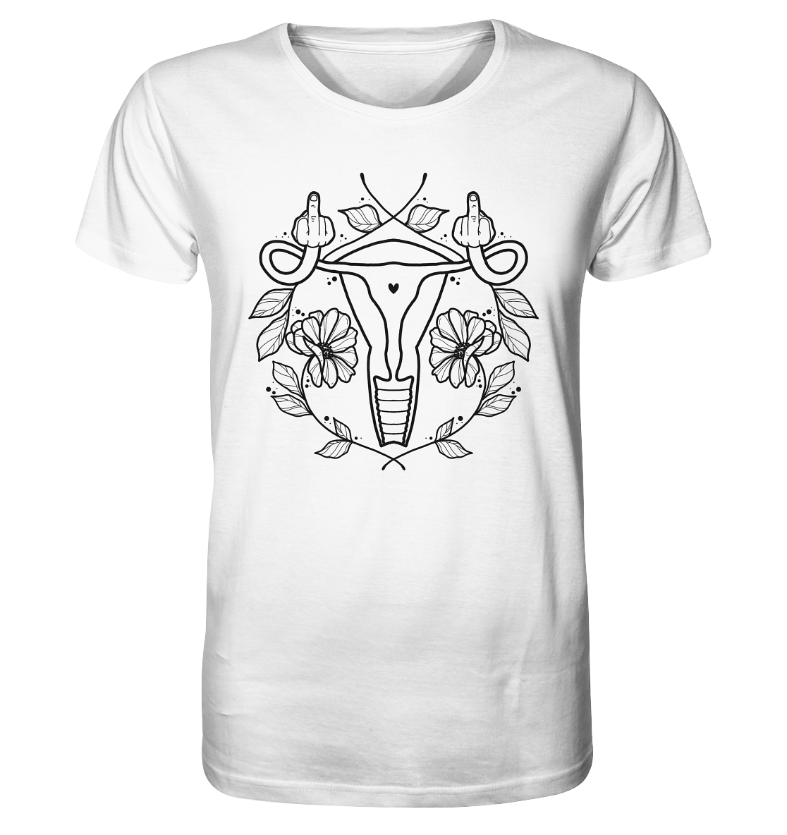 Mad Uterus Groß - Organic Unisex Shirt - Equal Rebels