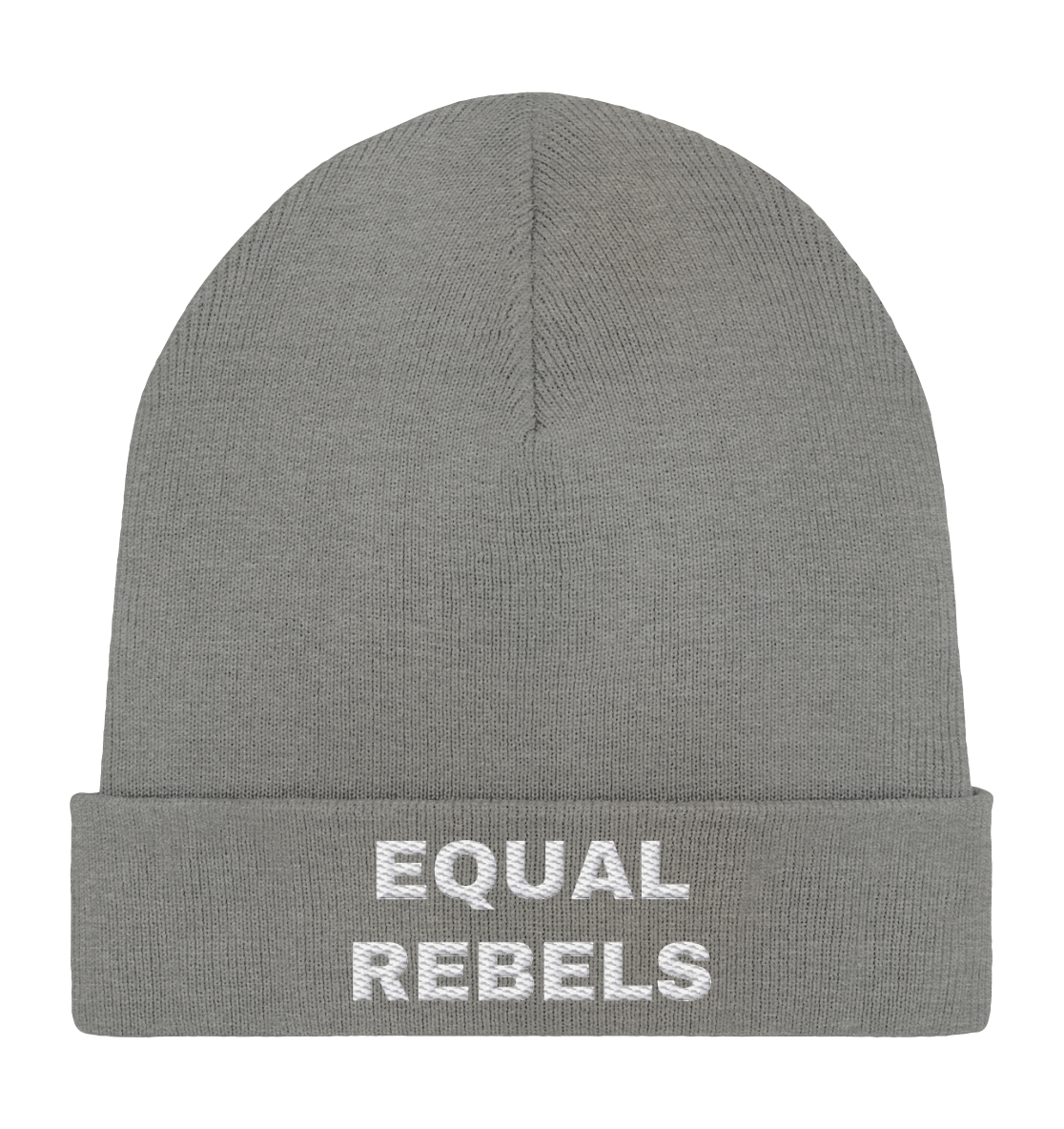 Equal Rebels Logo - Organic Rib Beanie - Equal Rebels