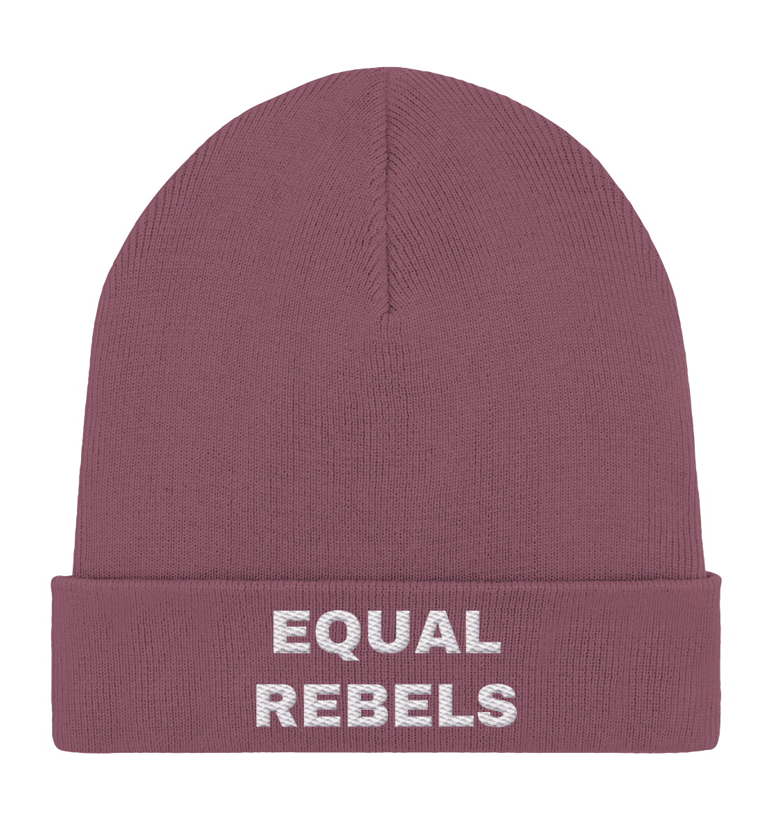 Equal Rebels Logo - Organic Rib Beanie - Equal Rebels
