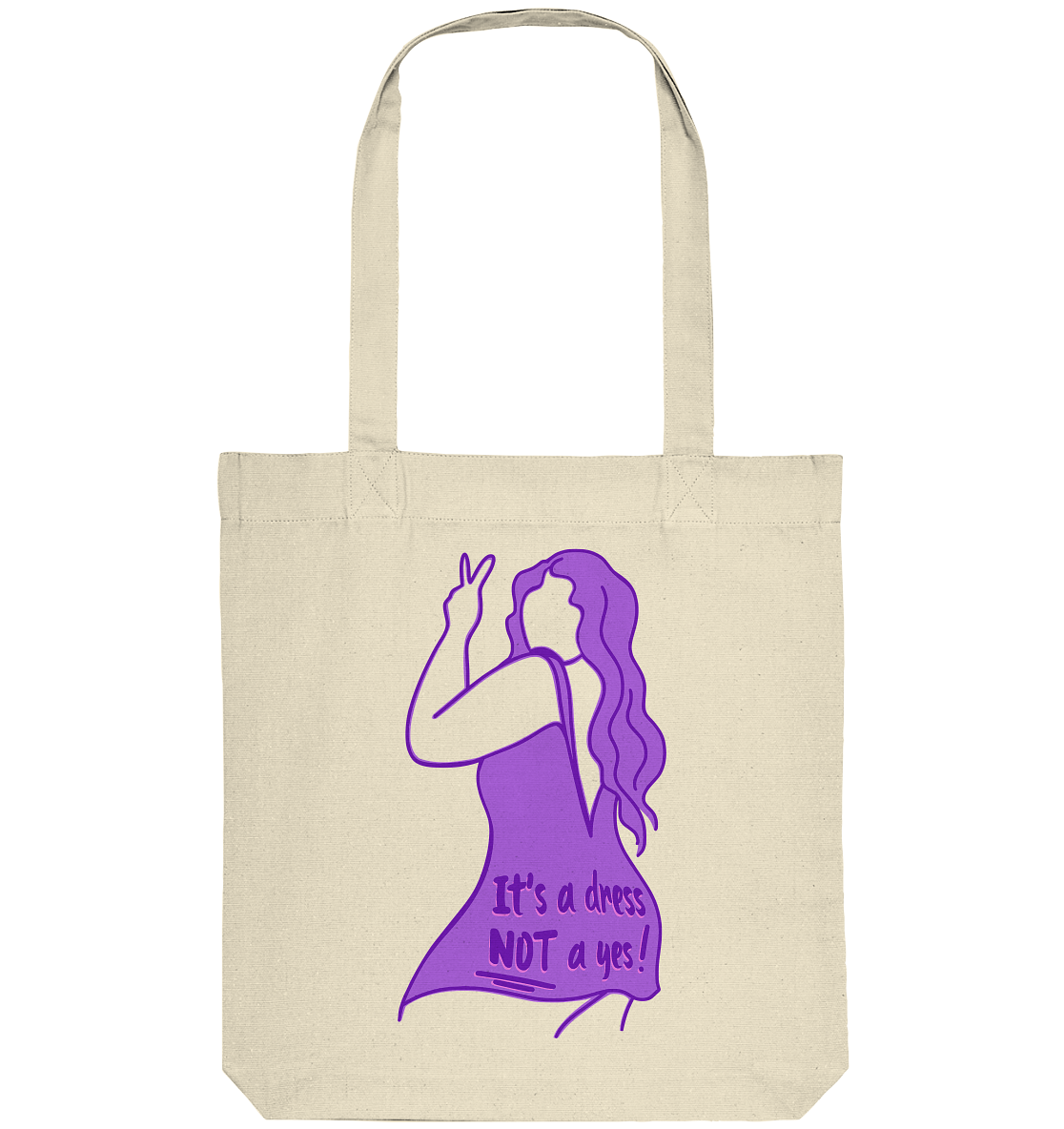 It s a dress NOT a yes Organic Tote Bag