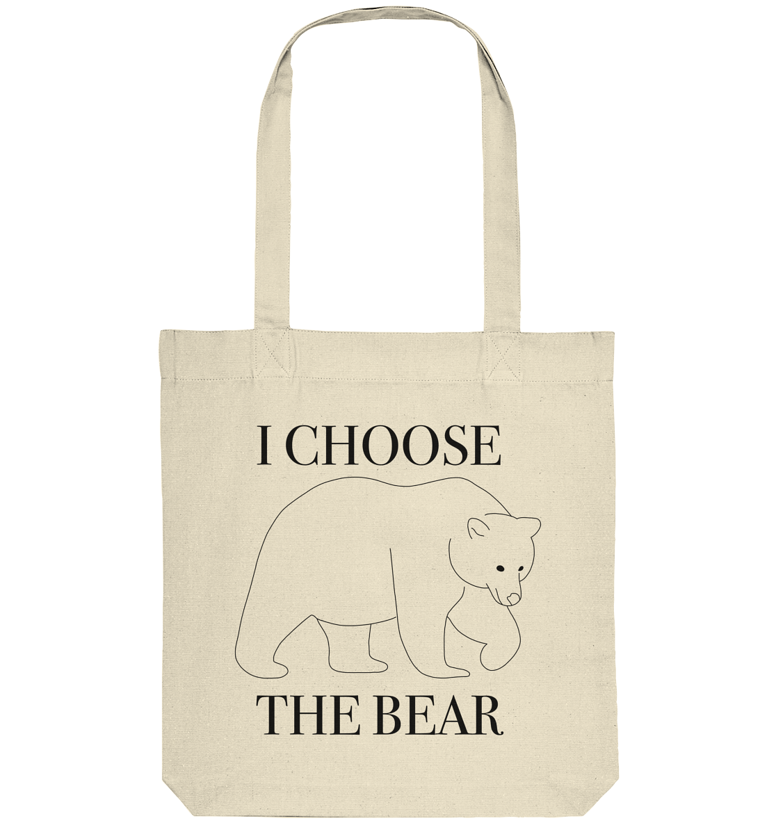 I Choose The Bear - Organic Tote-Bag - Equal Rebels