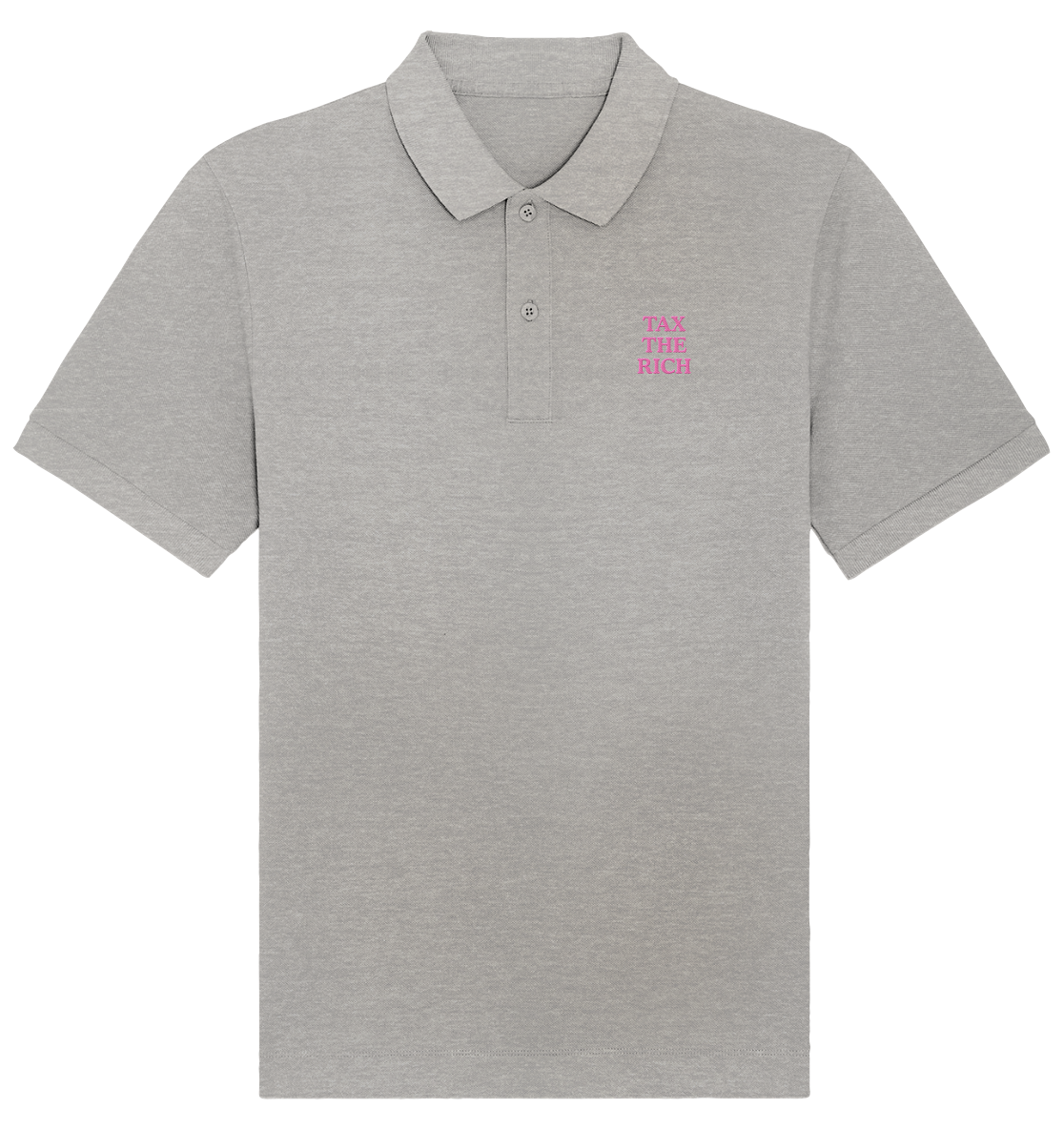 TAX THE RICH (ROSA) - Organic Poloshirt (Stick) - Equal Rebels