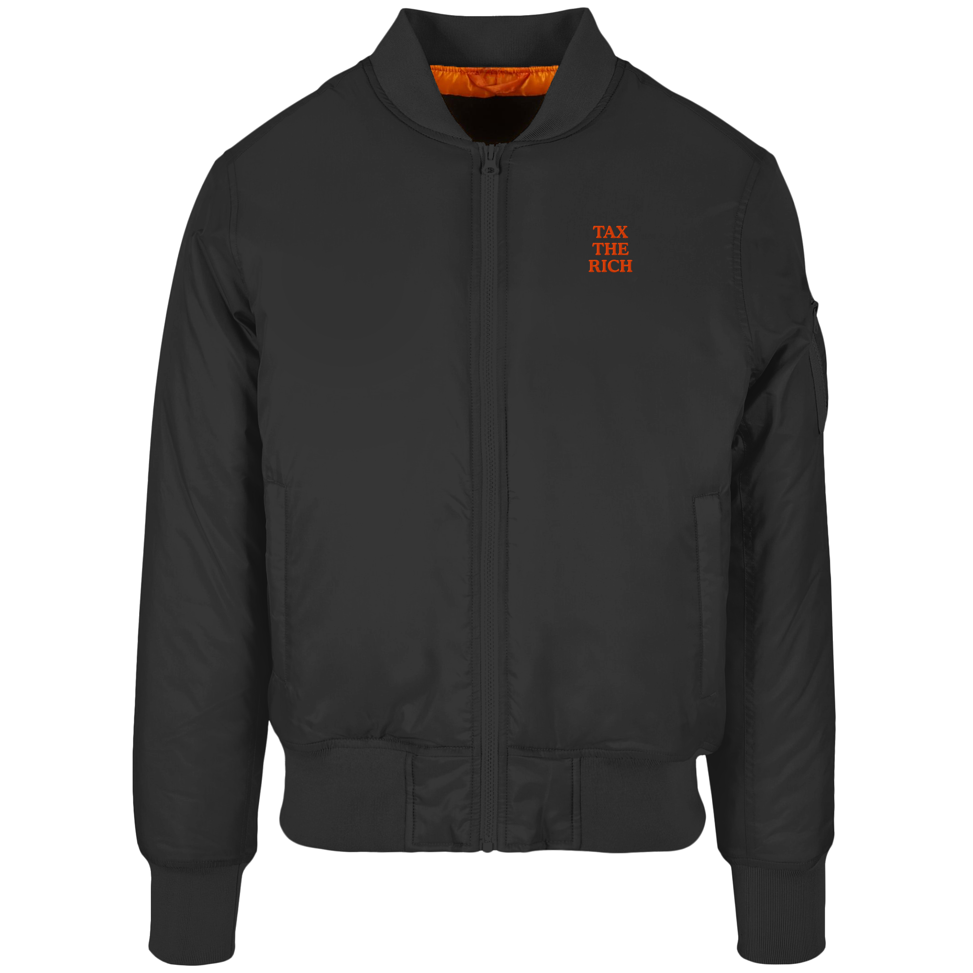 TAX THE RICH (ROT) - Bomber Jacket - Equal Rebels