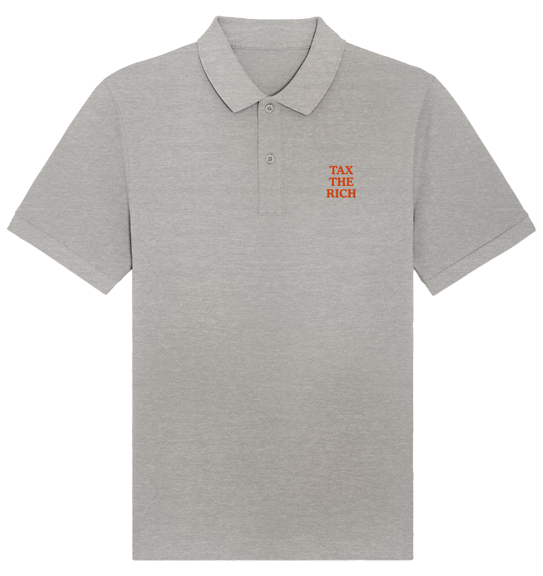 TAX THE RICH (ROT) - Organic Poloshirt (Stick) - Equal Rebels