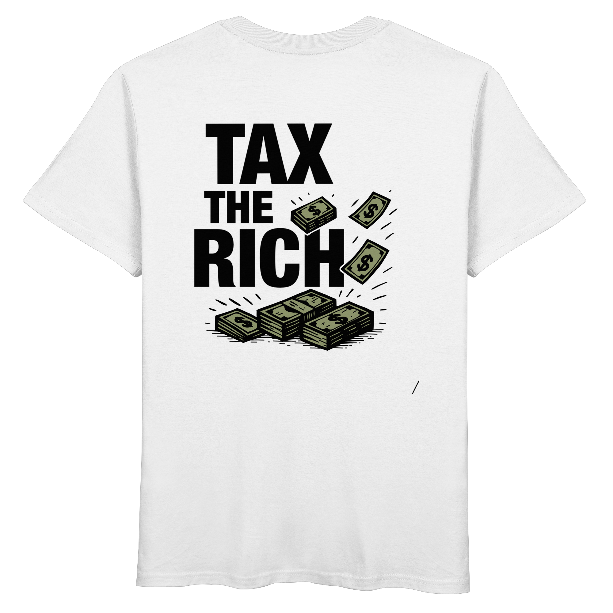 Tax The Rich Bills - Organic Unisex Shirt (Backprint)