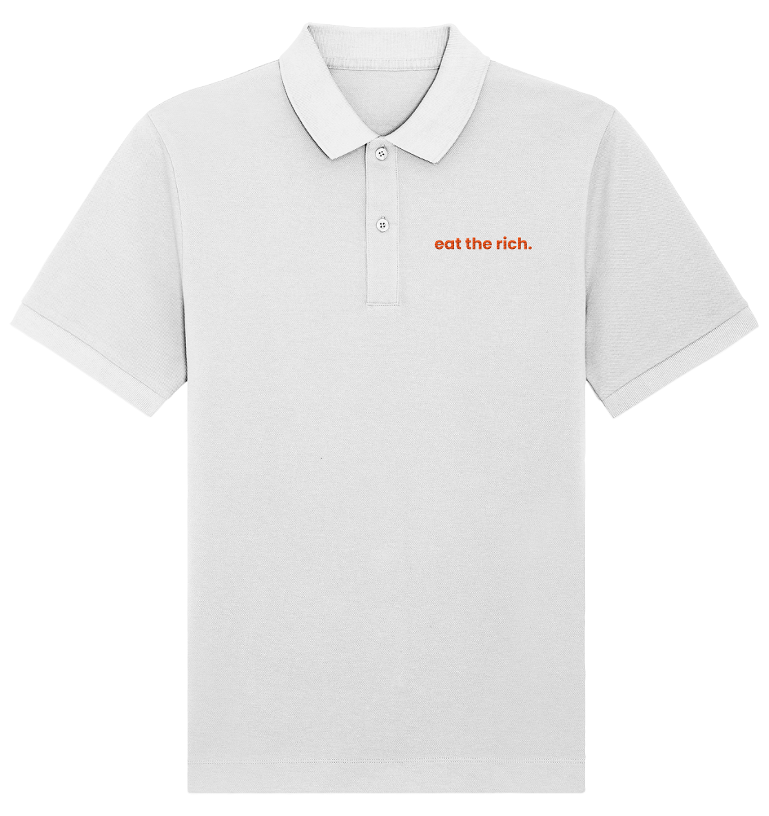 eat the rich. - Organic Poloshirt (Stick) - Equal Rebels