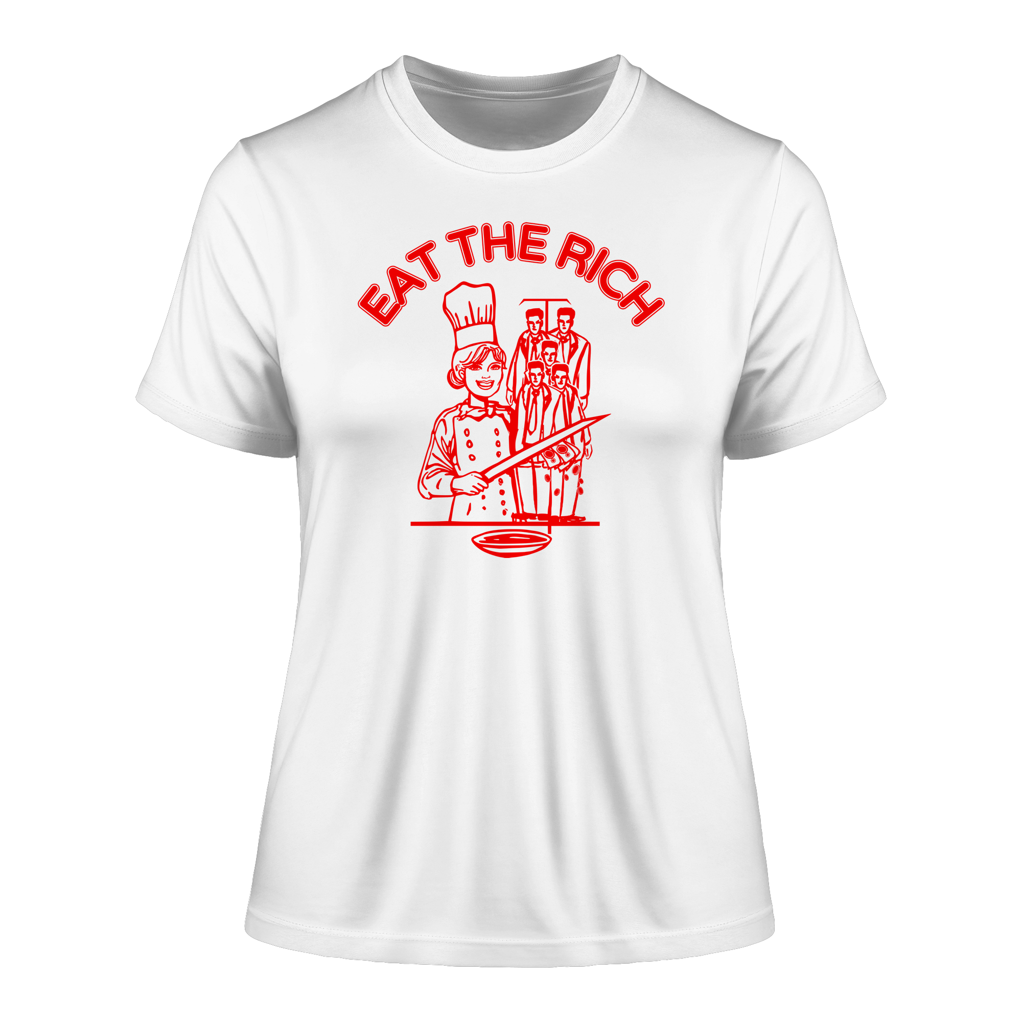 Eat The Rich Feminismus - Fitted Ladies Organic Shirt