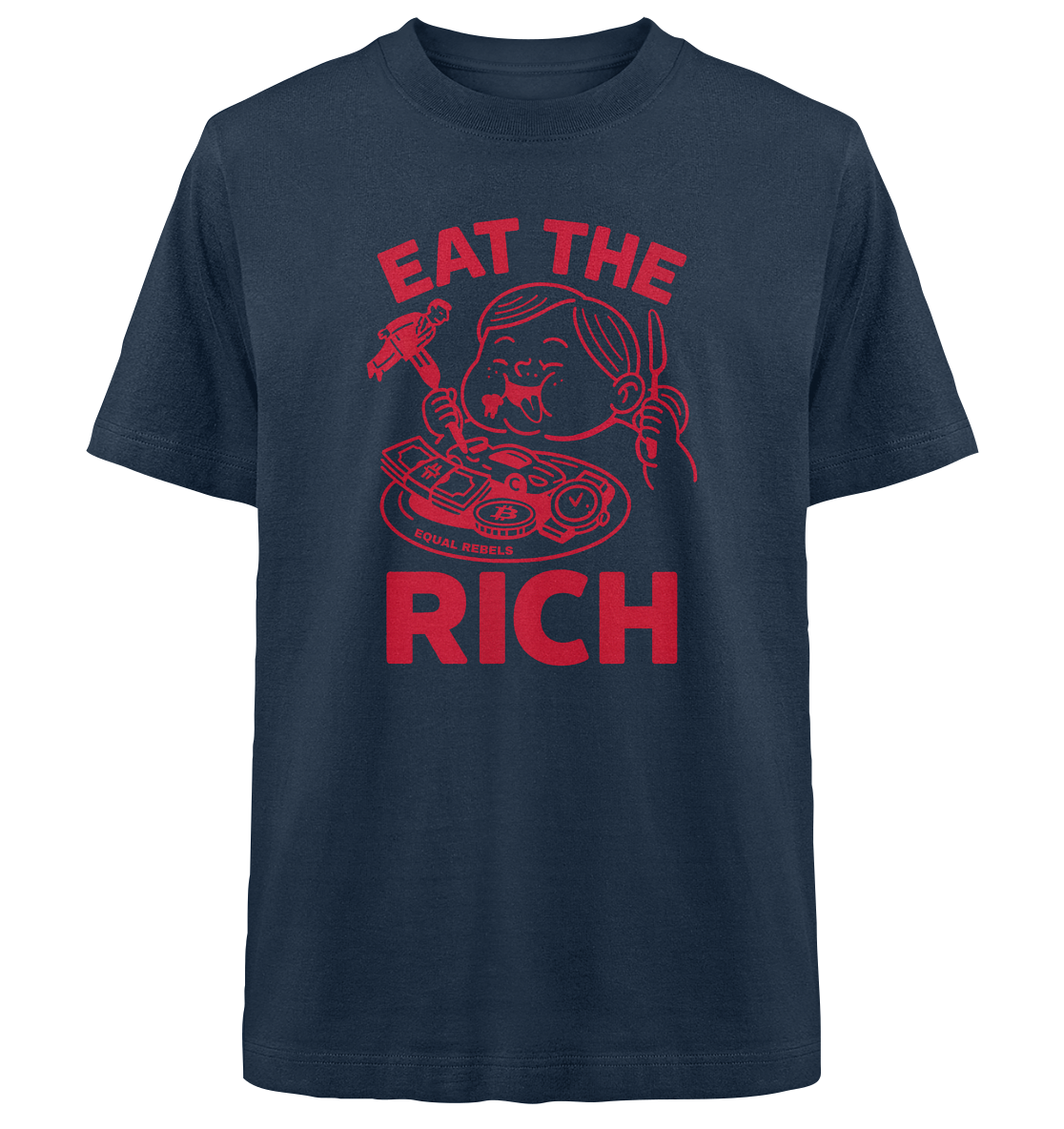 EAT THE RICH - Heavy Oversized Shirt