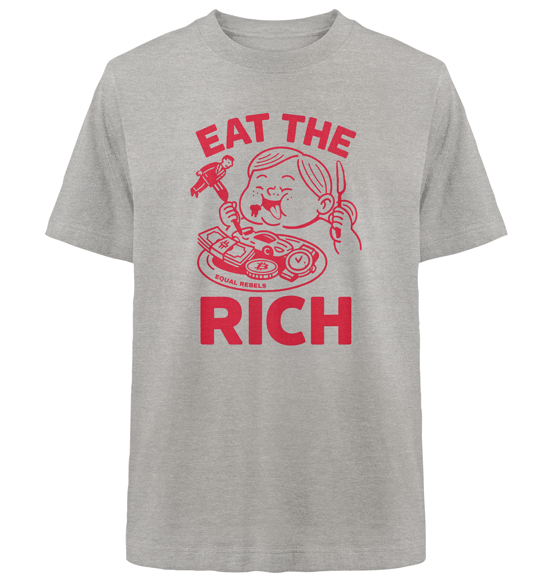 EAT THE RICH - Heavy Oversized Shirt