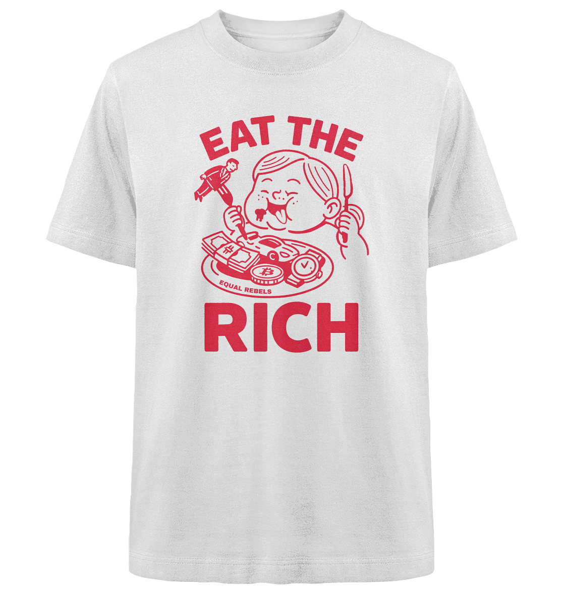 EAT THE RICH - Heavy Oversized Shirt