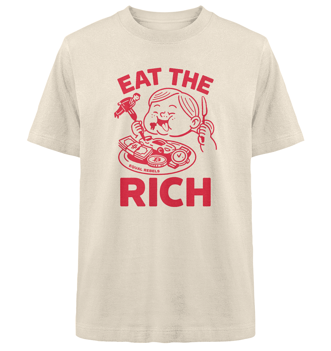 EAT THE RICH - Heavy Oversized Shirt