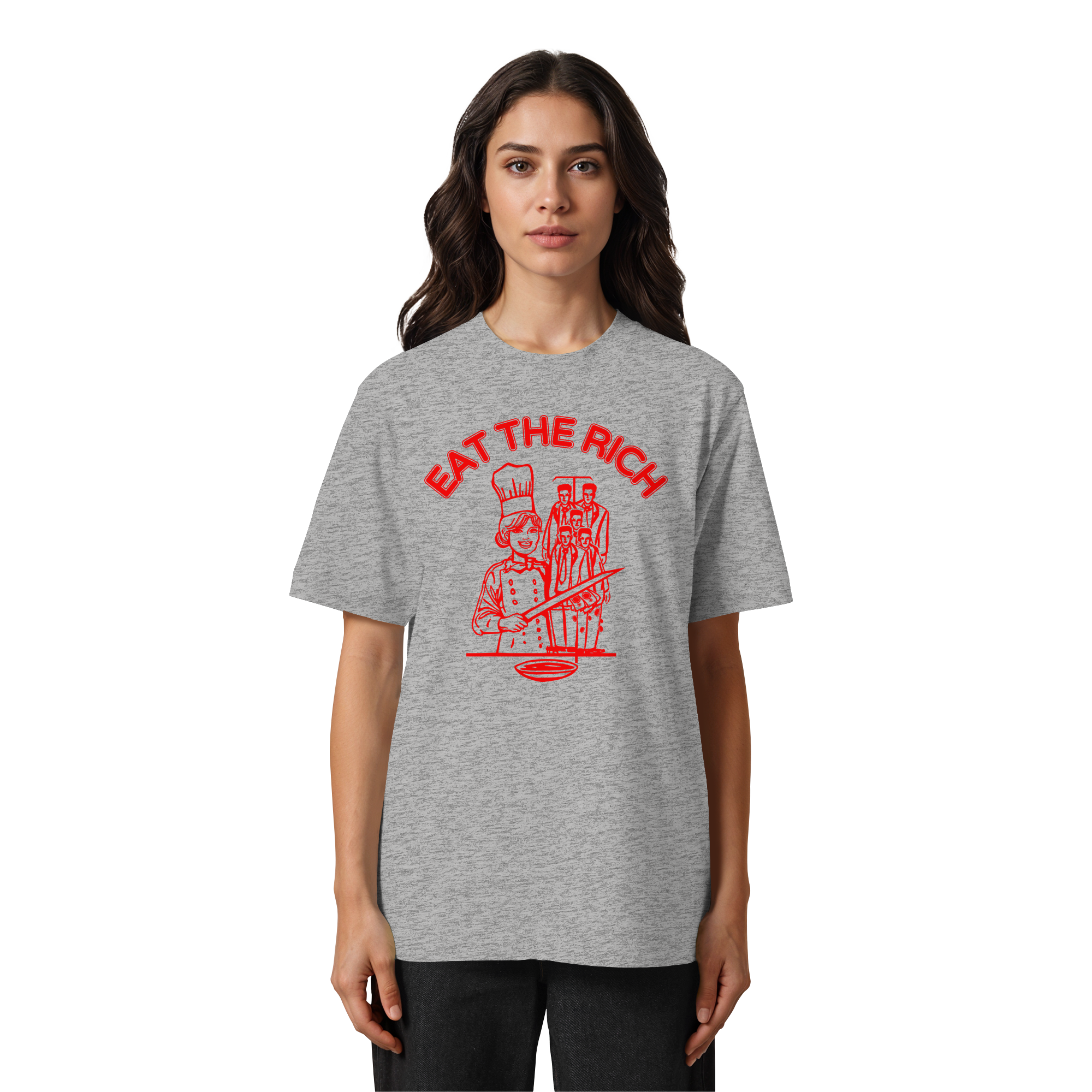 Eat The Rich Feminismus - Heavy Oversized Shirt